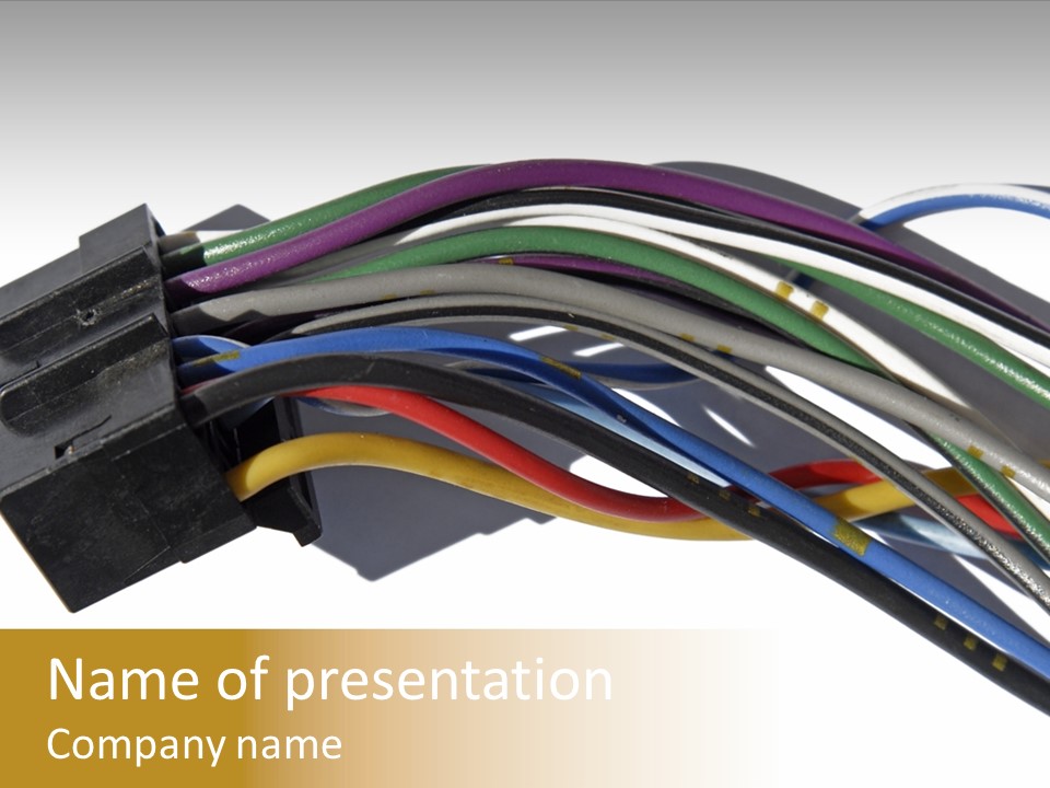 Communication Cord Seal PowerPoint Template