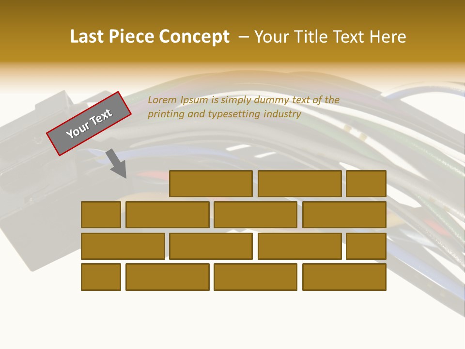 Communication Cord Seal PowerPoint Template
