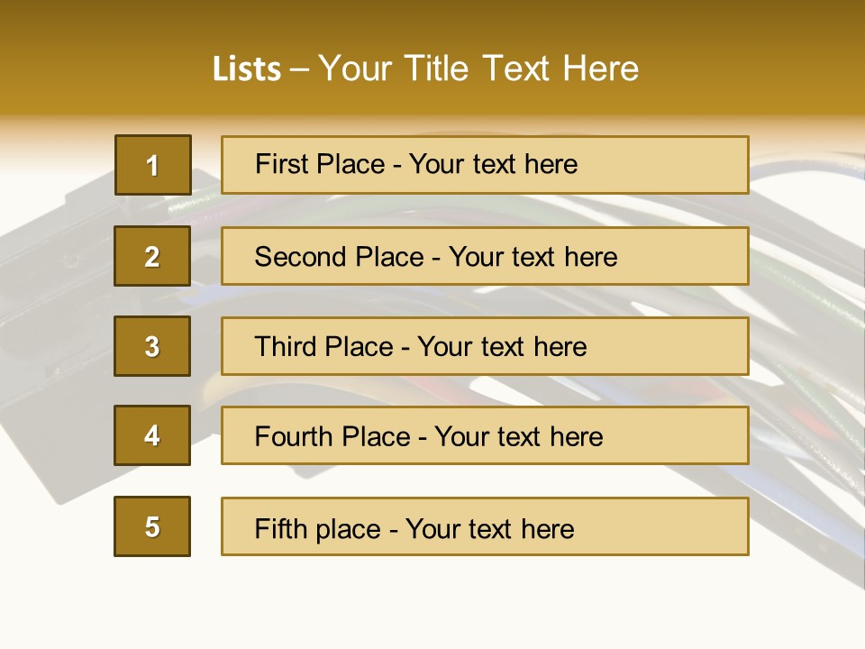 Communication Cord Seal PowerPoint Template
