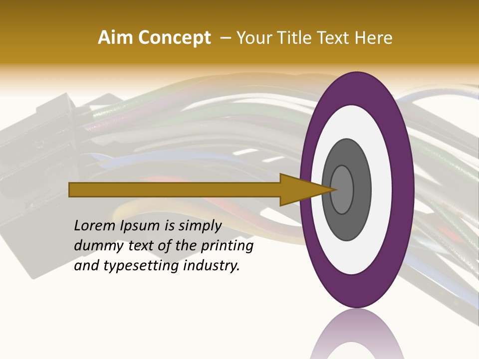 Communication Cord Seal PowerPoint Template