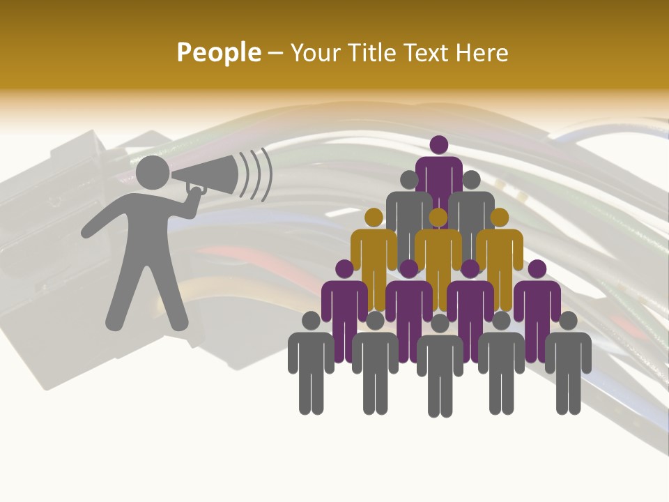 Communication Cord Seal PowerPoint Template