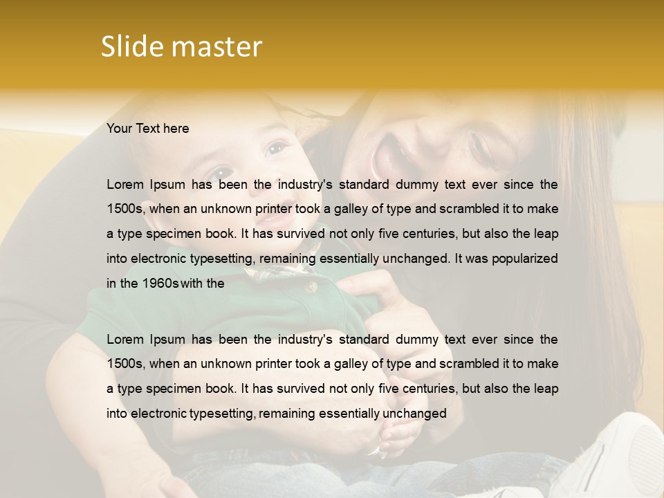 Face Cute Preschool PowerPoint Template