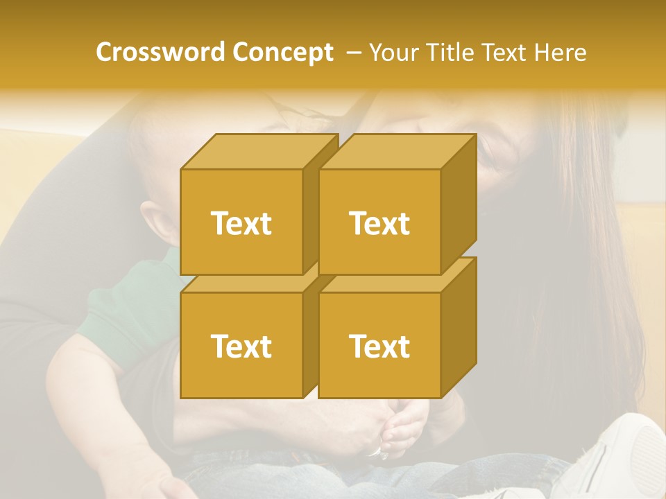 Face Cute Preschool PowerPoint Template