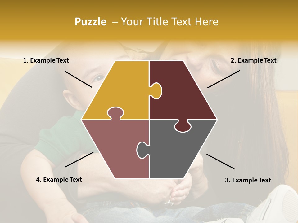 Face Cute Preschool PowerPoint Template