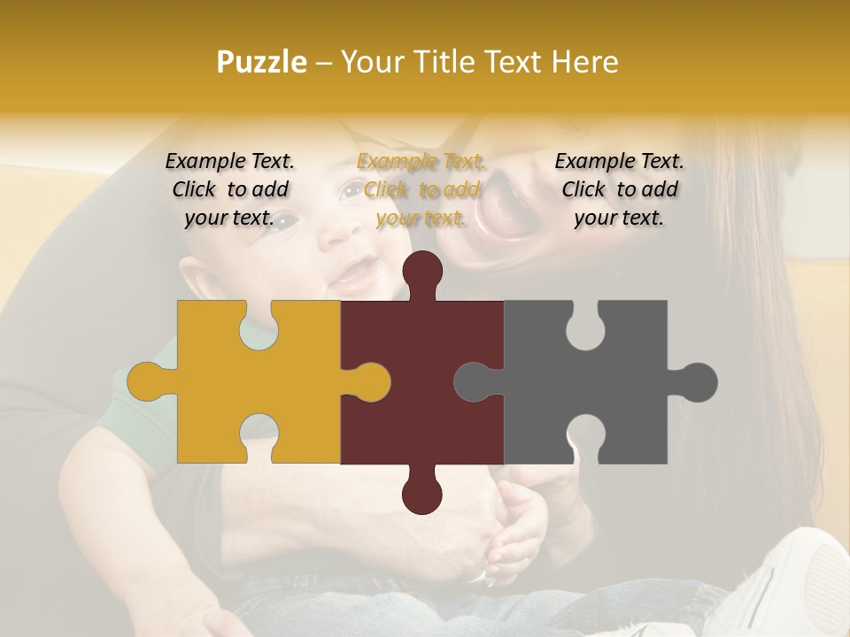 Face Cute Preschool PowerPoint Template