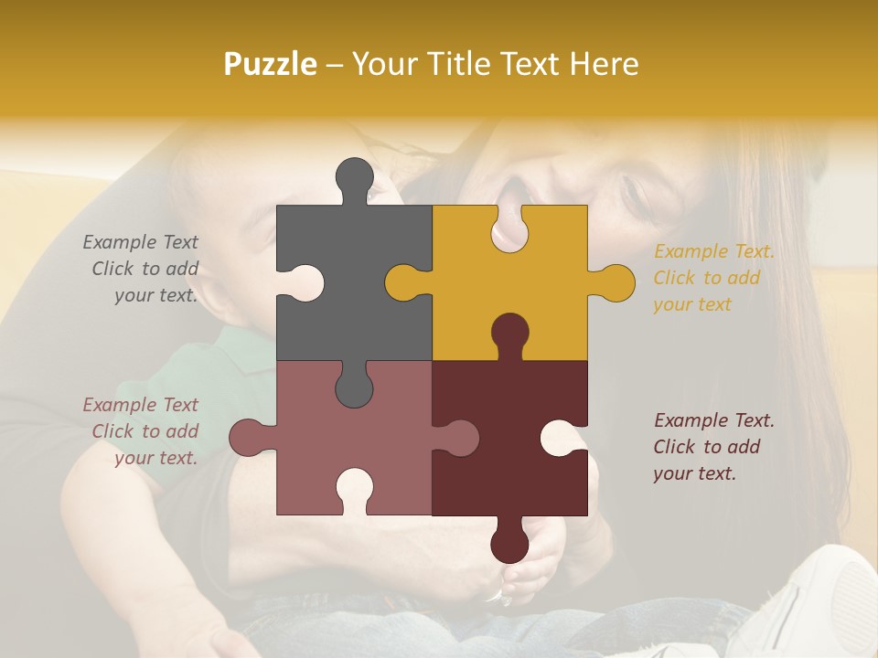 Face Cute Preschool PowerPoint Template