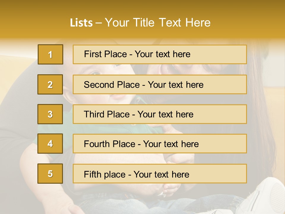 Face Cute Preschool PowerPoint Template