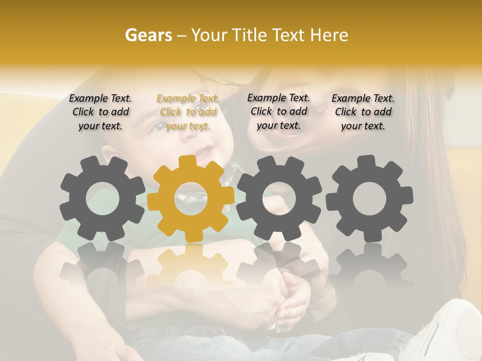 Face Cute Preschool PowerPoint Template