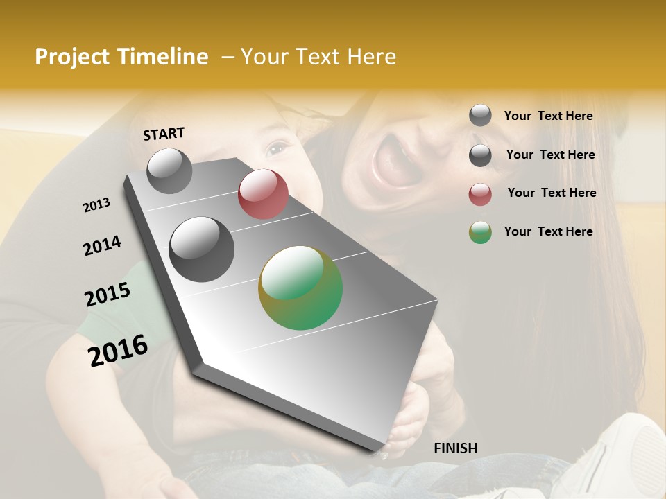 Face Cute Preschool PowerPoint Template