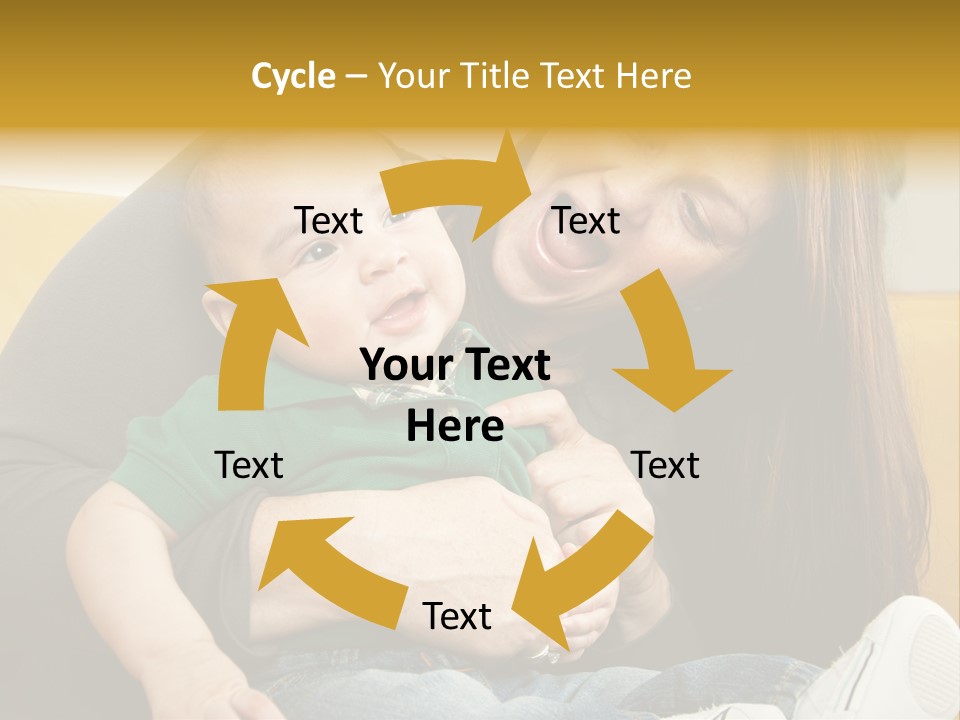 Face Cute Preschool PowerPoint Template