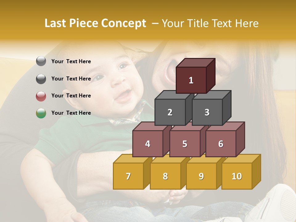 Face Cute Preschool PowerPoint Template