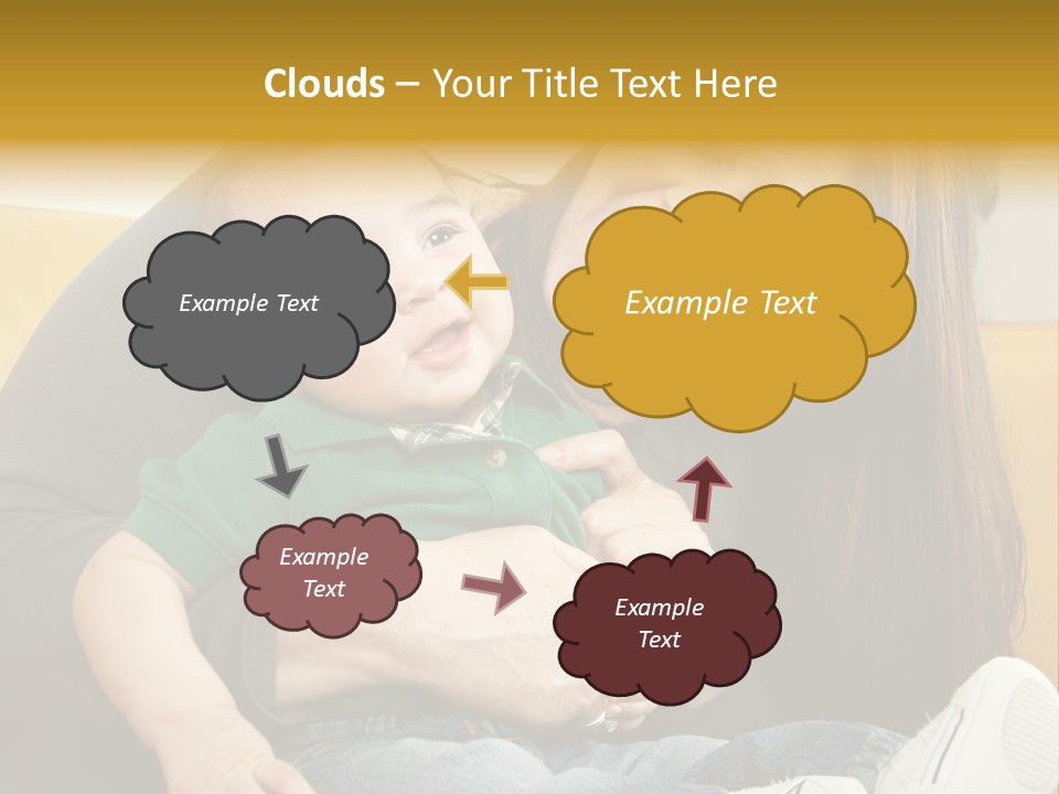 Face Cute Preschool PowerPoint Template