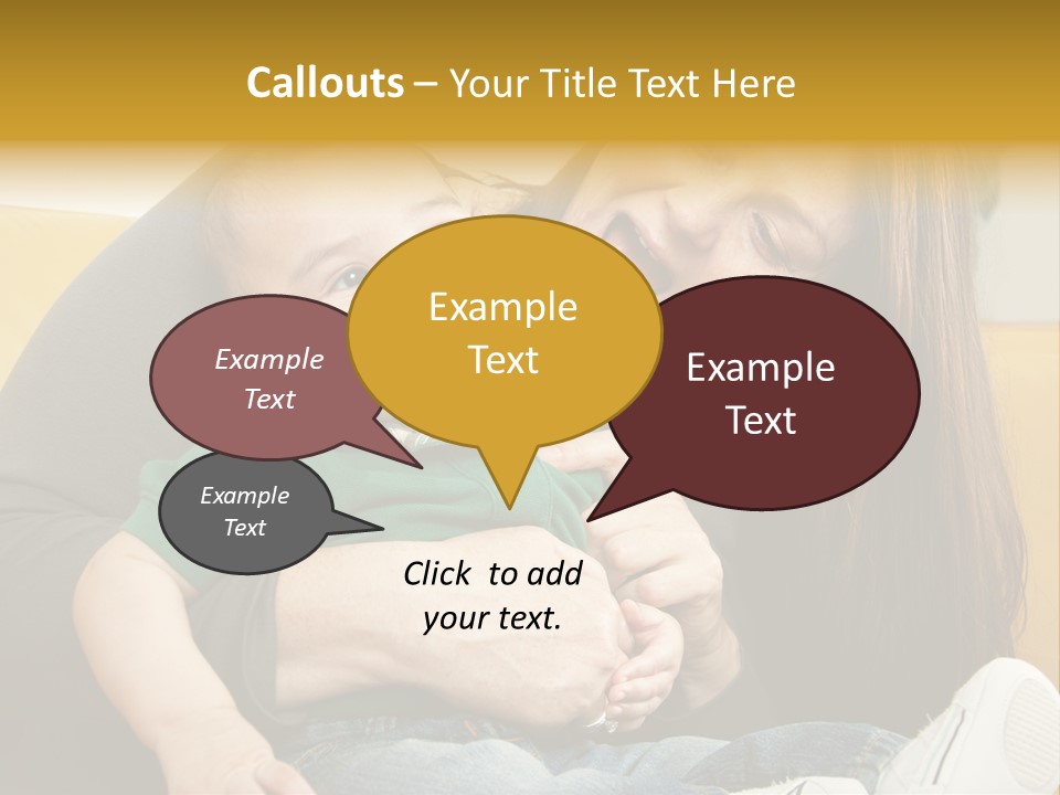 Face Cute Preschool PowerPoint Template