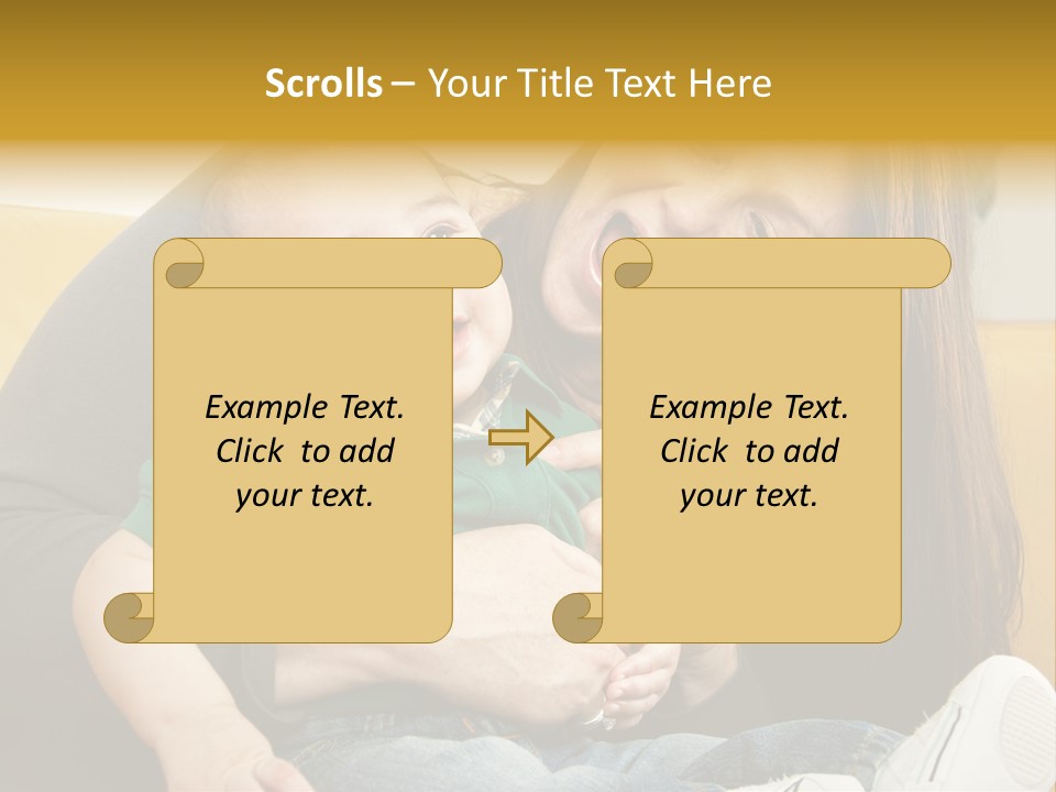 Face Cute Preschool PowerPoint Template