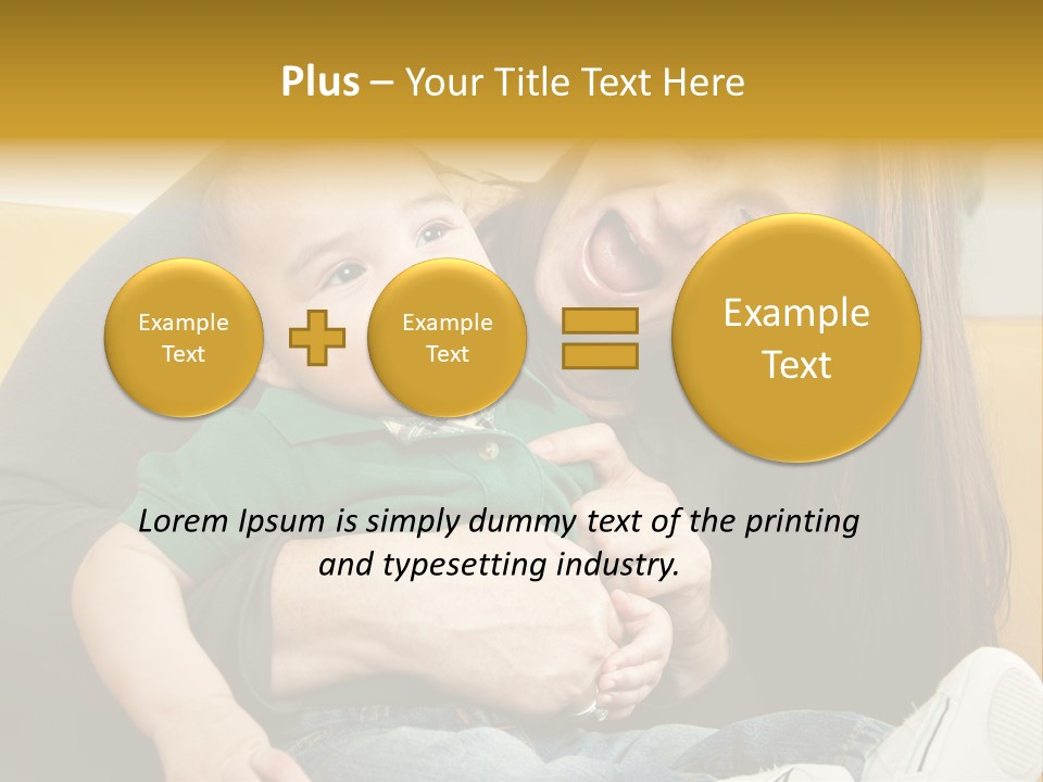 Face Cute Preschool PowerPoint Template