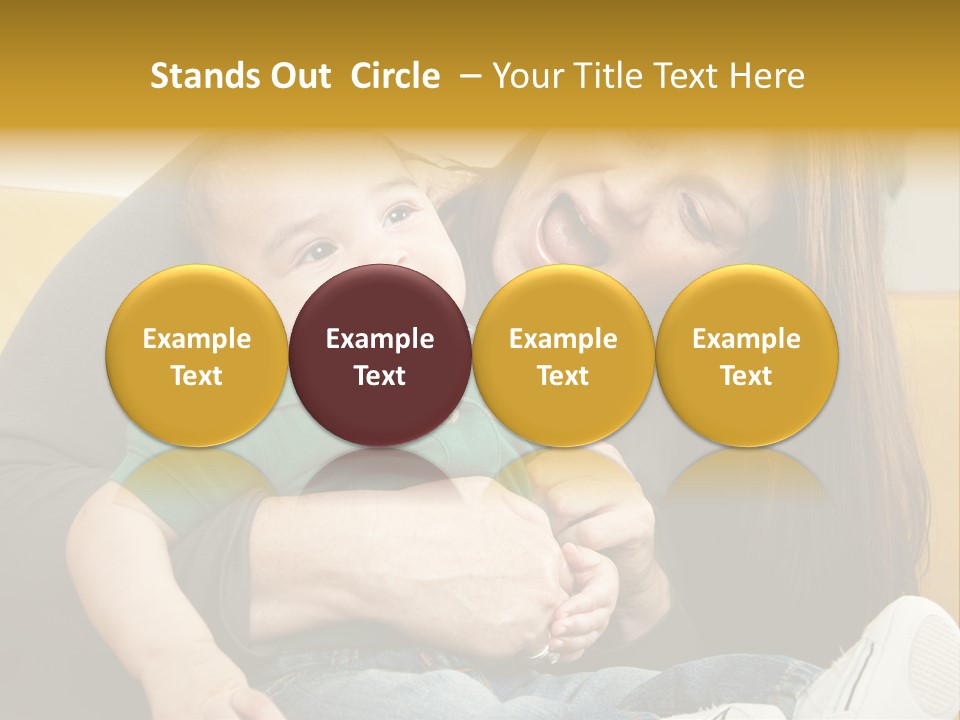 Face Cute Preschool PowerPoint Template