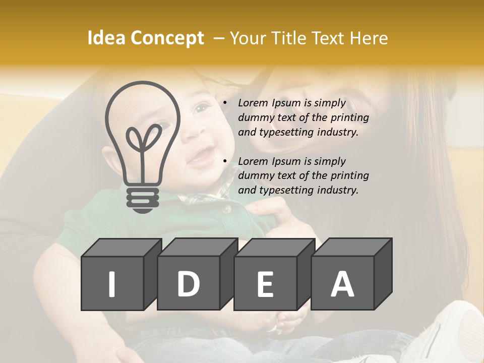 Face Cute Preschool PowerPoint Template