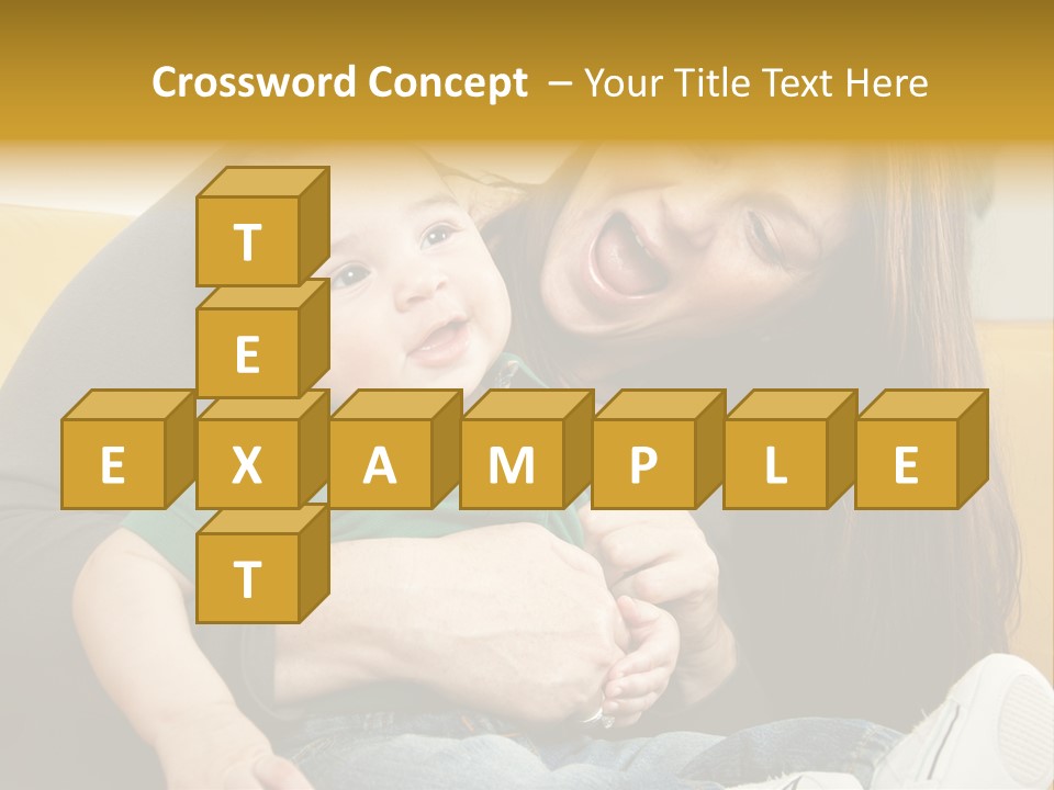 Face Cute Preschool PowerPoint Template