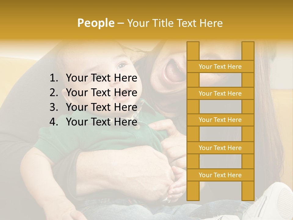 Face Cute Preschool PowerPoint Template