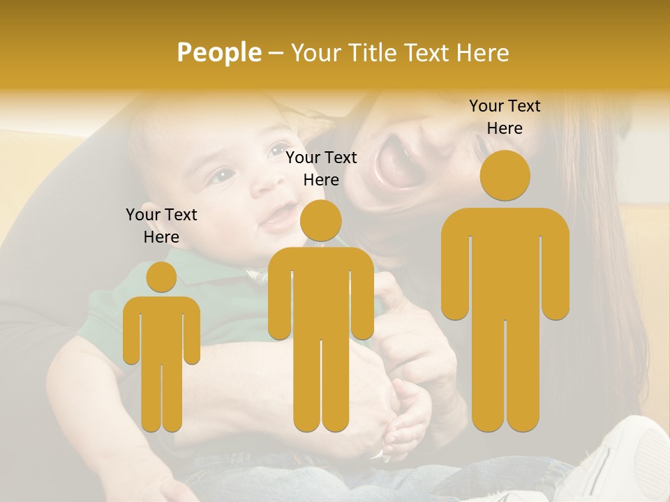 Face Cute Preschool PowerPoint Template