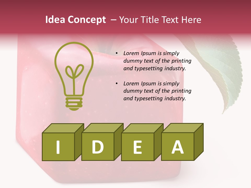 Leaf Dew Modification PowerPoint Template