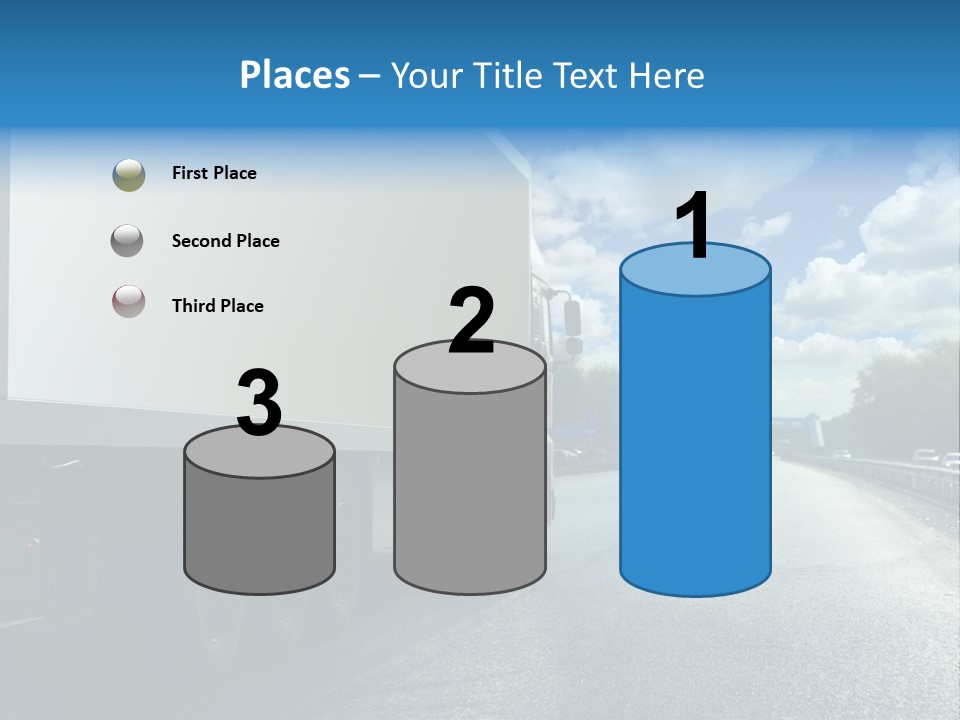 Highway Freight Busy PowerPoint Template