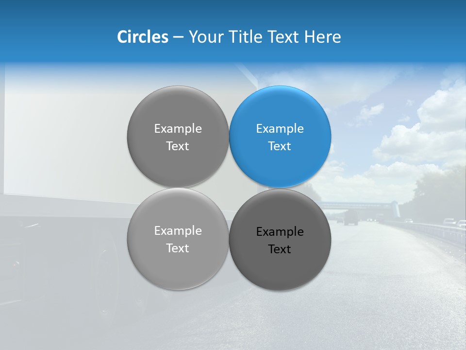 Highway Freight Busy PowerPoint Template