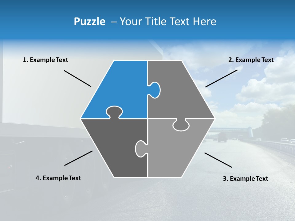 Highway Freight Busy PowerPoint Template