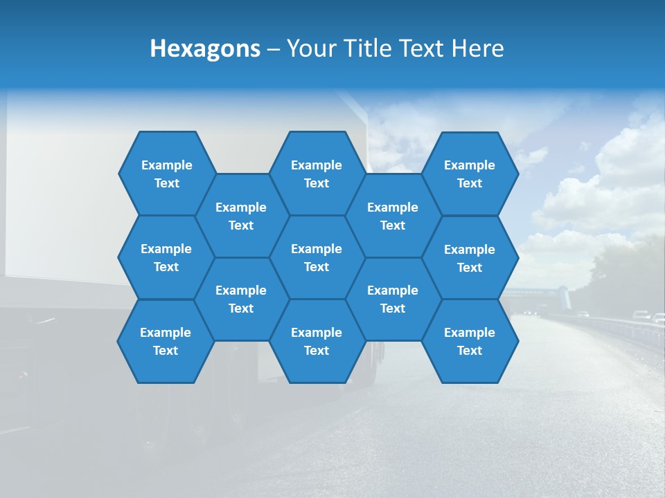 Highway Freight Busy PowerPoint Template