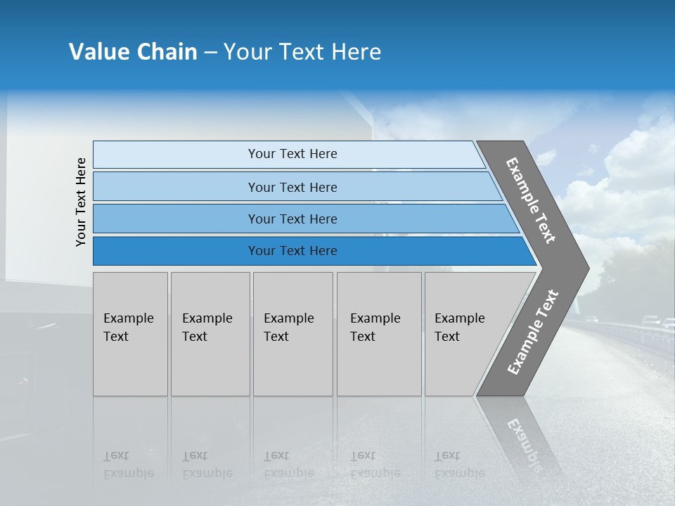 Highway Freight Busy PowerPoint Template