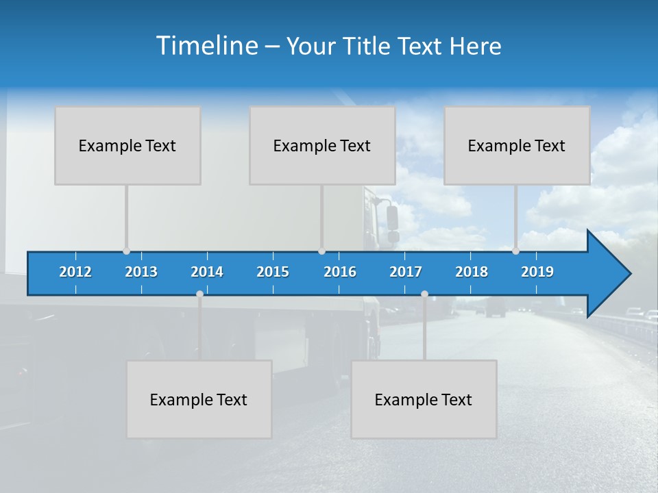 Highway Freight Busy PowerPoint Template