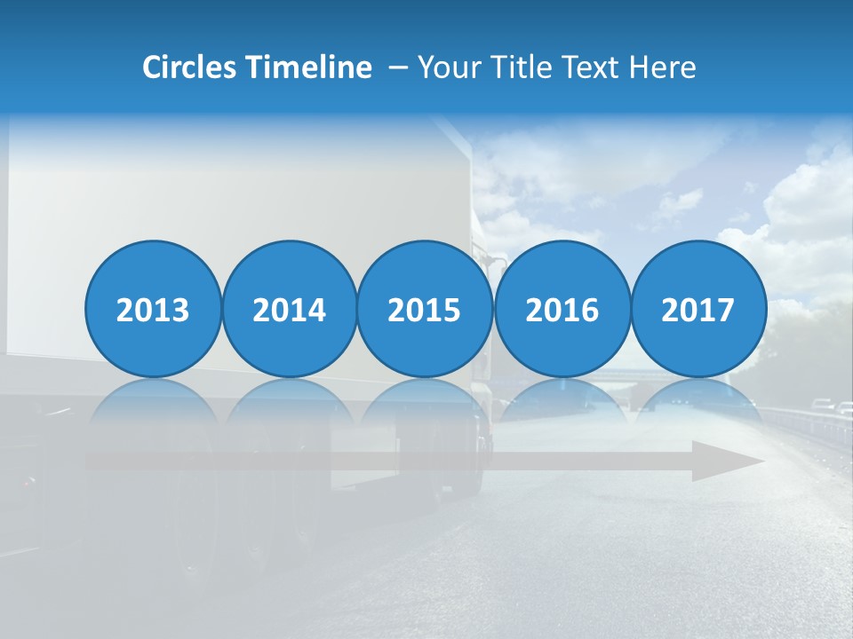 Highway Freight Busy PowerPoint Template