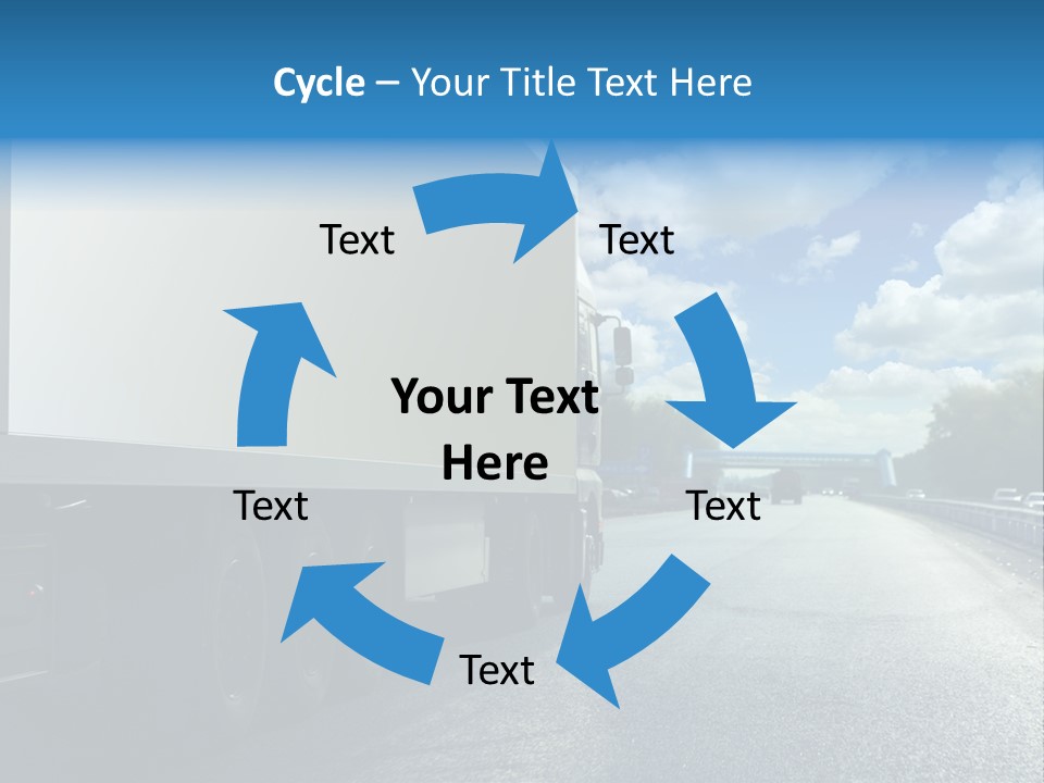 Highway Freight Busy PowerPoint Template