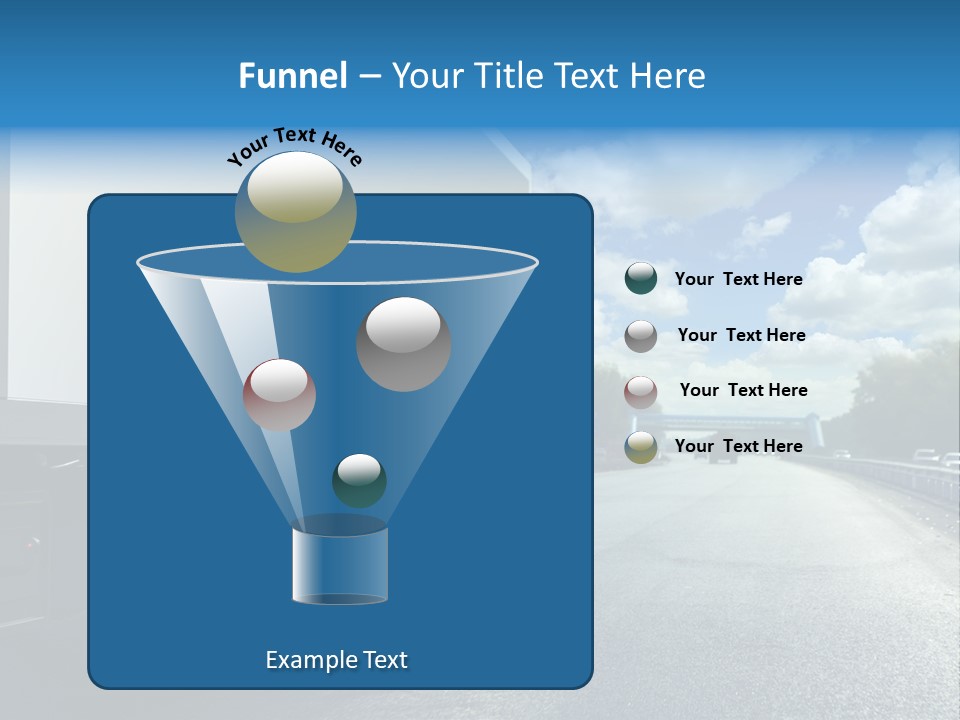 Highway Freight Busy PowerPoint Template
