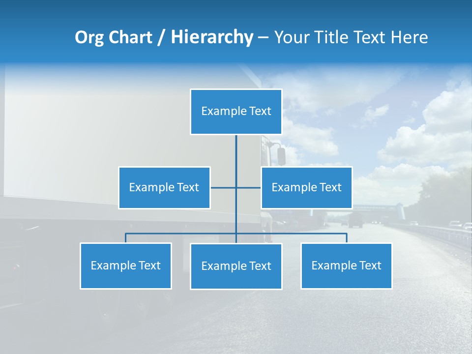 Highway Freight Busy PowerPoint Template