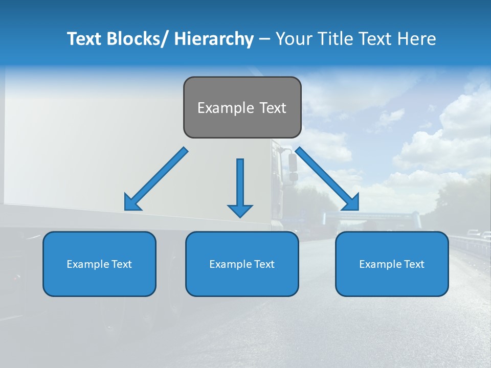 Highway Freight Busy PowerPoint Template