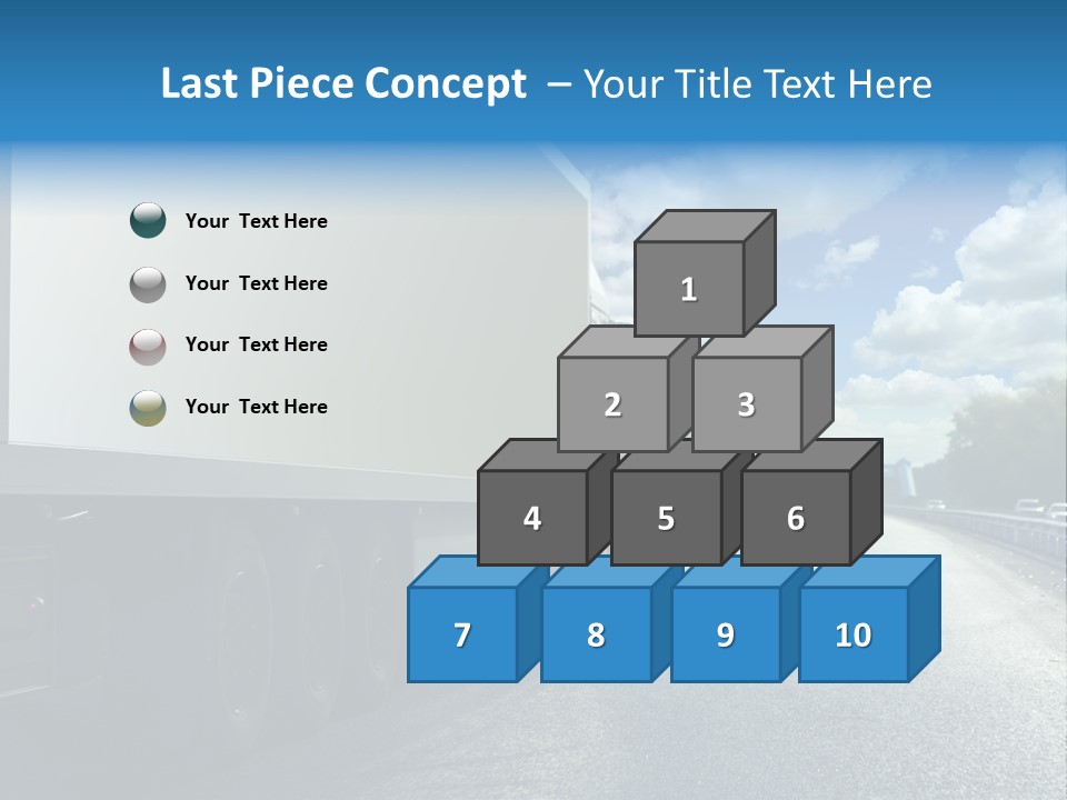 Highway Freight Busy PowerPoint Template
