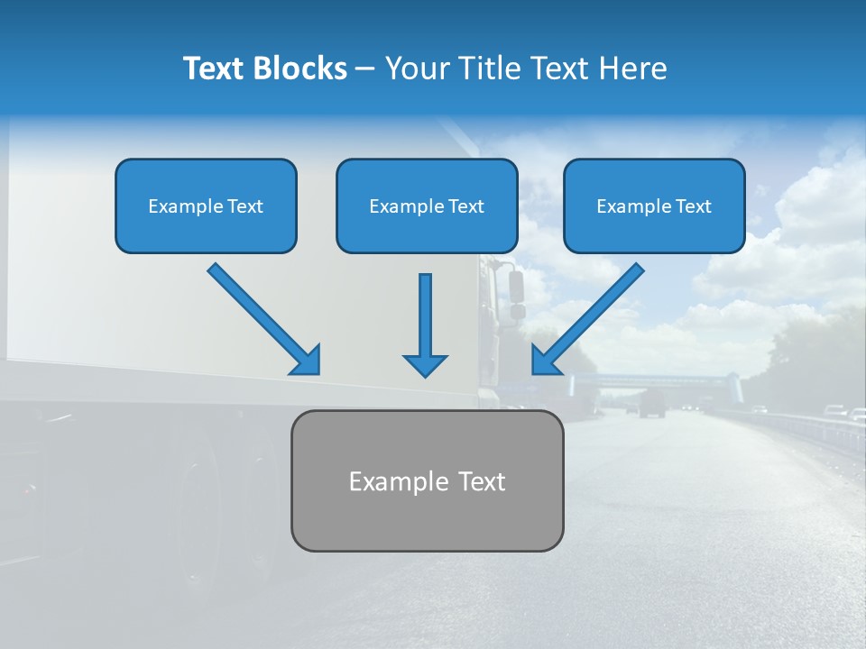 Highway Freight Busy PowerPoint Template