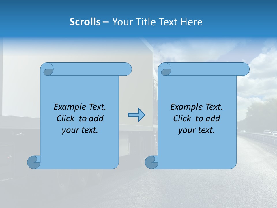 Highway Freight Busy PowerPoint Template