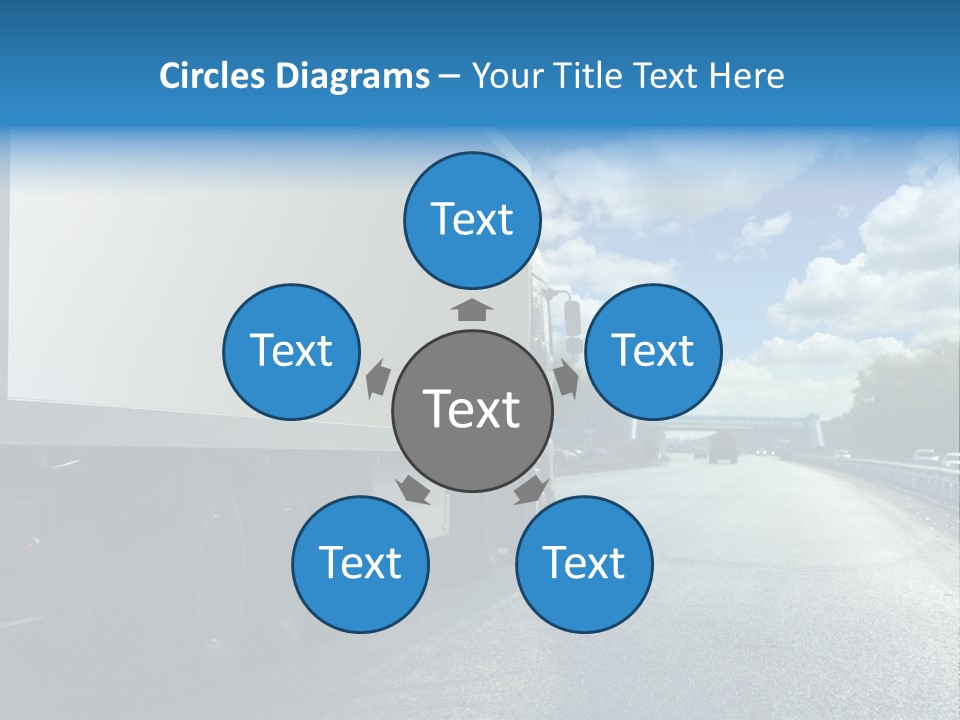Highway Freight Busy PowerPoint Template