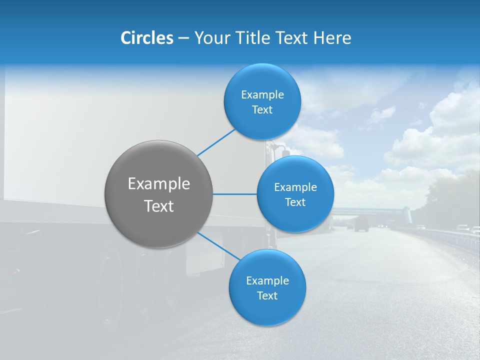 Highway Freight Busy PowerPoint Template