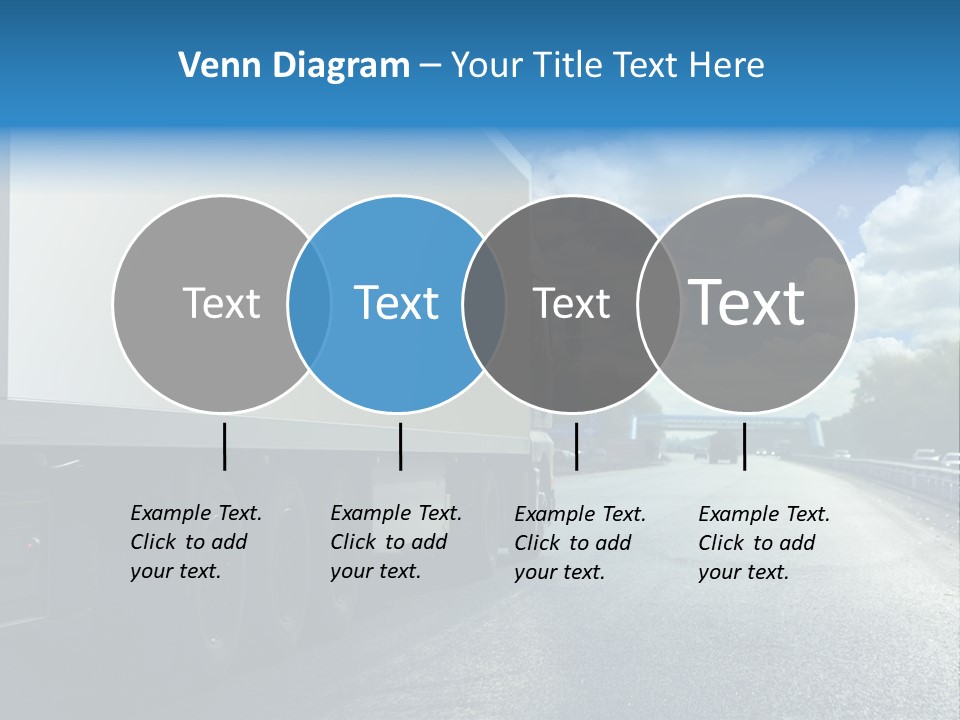 Highway Freight Busy PowerPoint Template
