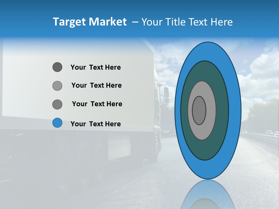 Highway Freight Busy PowerPoint Template