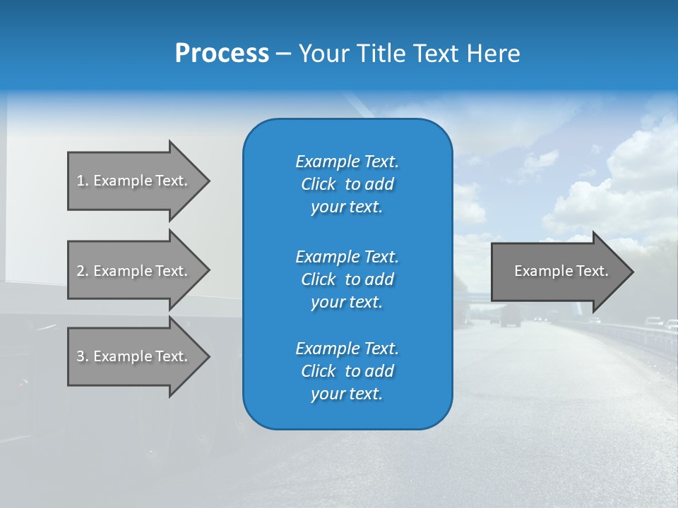 Highway Freight Busy PowerPoint Template