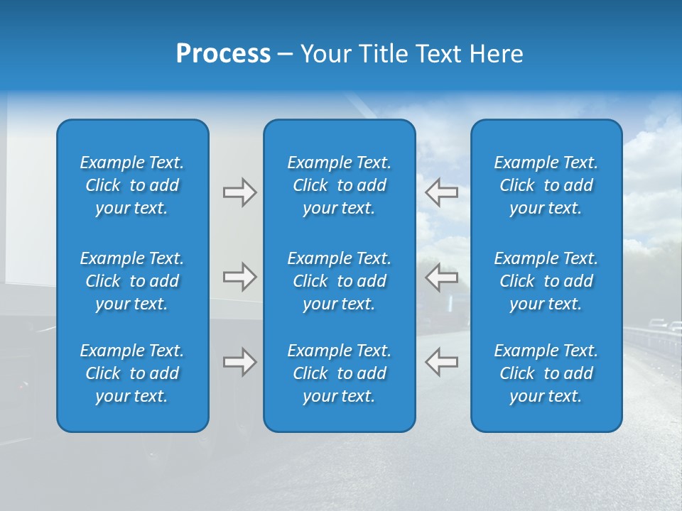 Highway Freight Busy PowerPoint Template