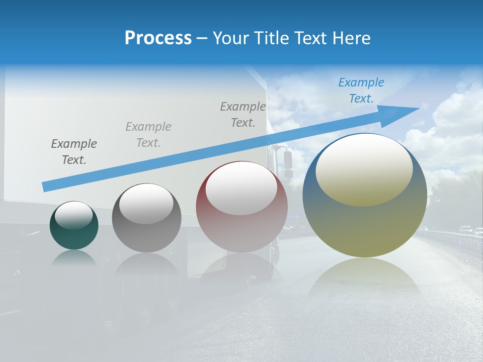 Highway Freight Busy PowerPoint Template
