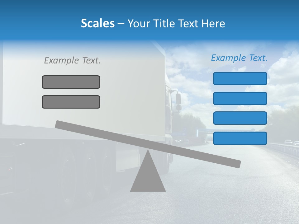 Highway Freight Busy PowerPoint Template