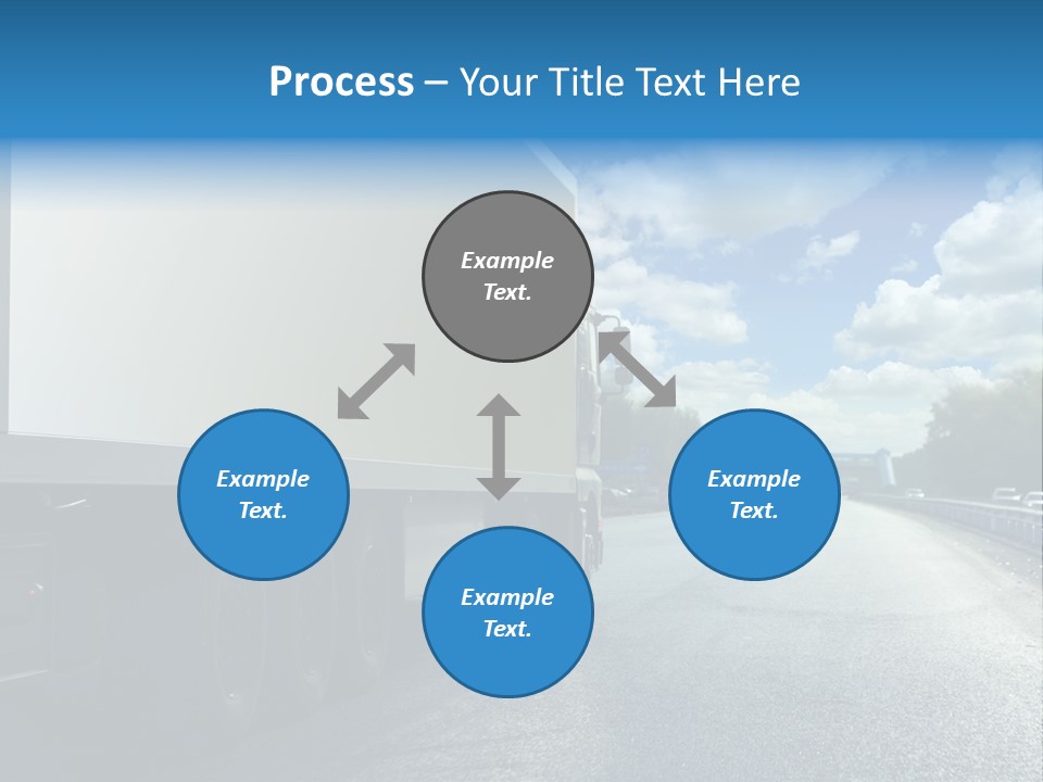 Highway Freight Busy PowerPoint Template