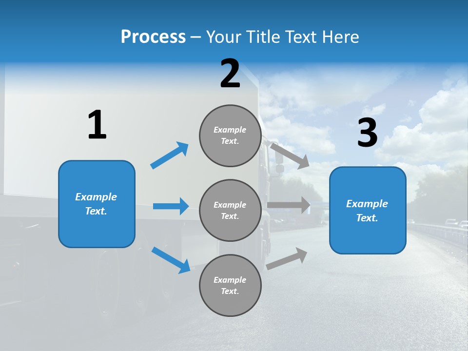 Highway Freight Busy PowerPoint Template