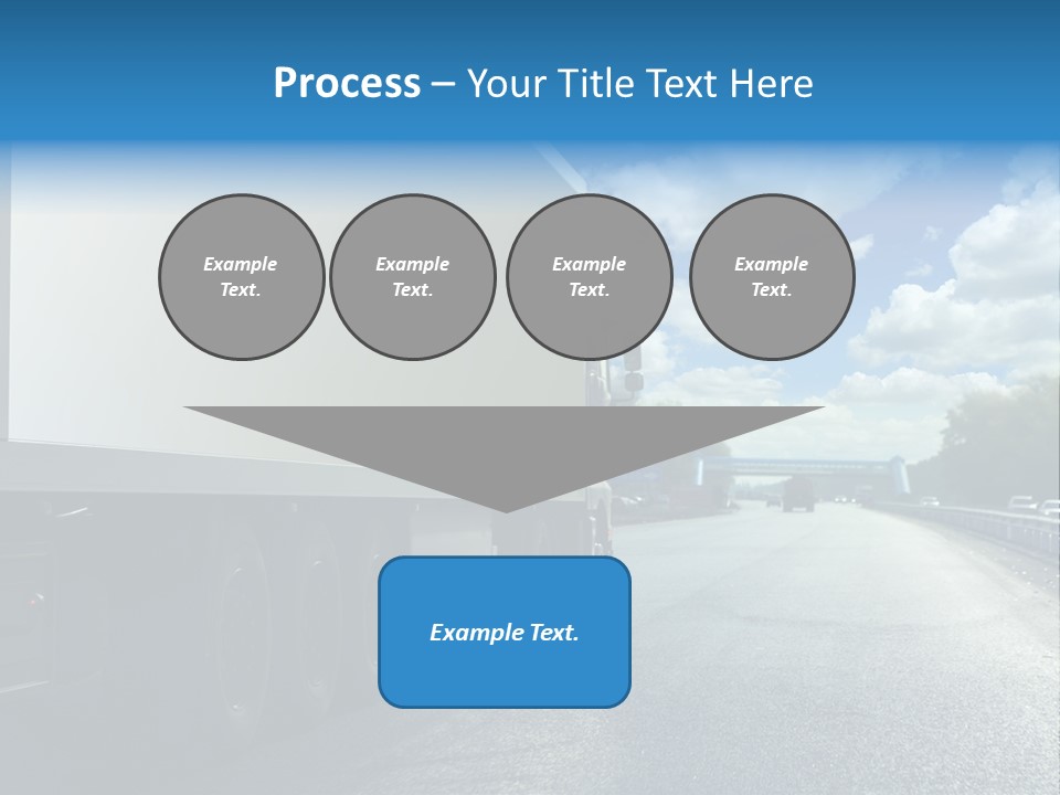 Highway Freight Busy PowerPoint Template